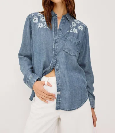 Rails Ingrid Long Sleeve Shirt In Blue