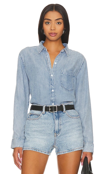 Rails Ingrid Top In Med Vintage Cloud Wash