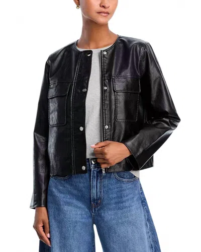 RAILS INKA FAUX LEATHER JACKET IN BLACK