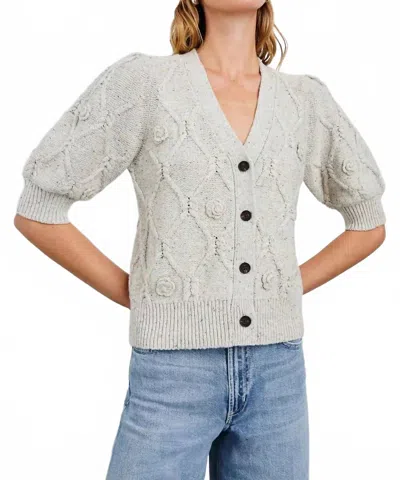 Rails Isla Crochet Daisies Cardigan In Grey