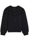 Rails Isles Embroidered Crewneck Sweatshirt In Black