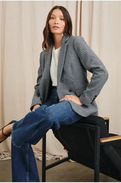Rails Jac Blazer In Black Lapiz In Blue&#47;prints