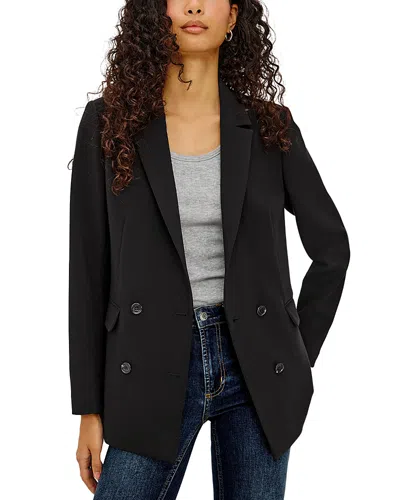 Rails Jac Double Breasted Blazer In Black