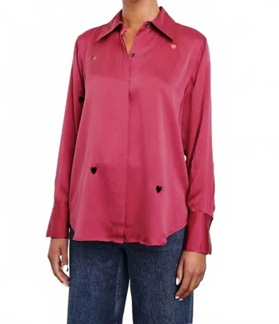 Rails Jacey Long Sleeve Top In Valentine In Pink