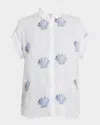 Rails Jamie Short-sleeve Linen Shirt In White