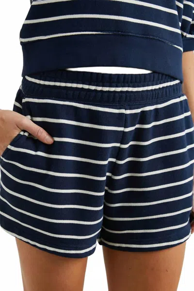 Rails Jane Short In Navy White Stripe In Blue