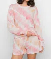 Rails Jane Sweatshort In Coral Sunshine