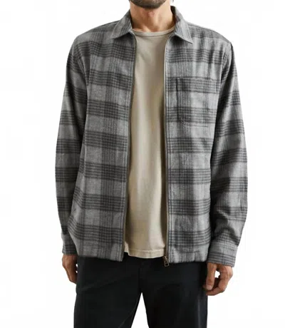 Rails Jaque Shirt Jacket In Lithium Rust In Gray