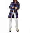 Rails Jaro Coat In Cobalt Chocolate