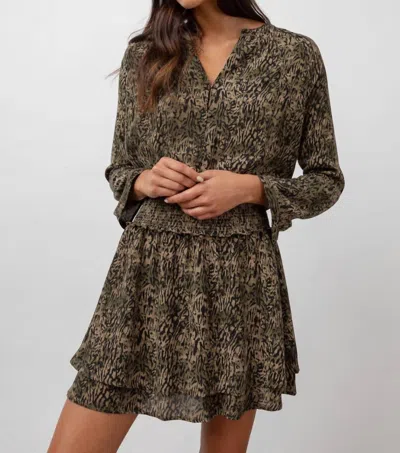Rails Jasmine Dress In Olive Static In Multi