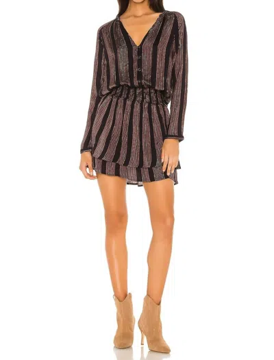 Rails Jasmine Mini Dress In Midas Stripe In Brown