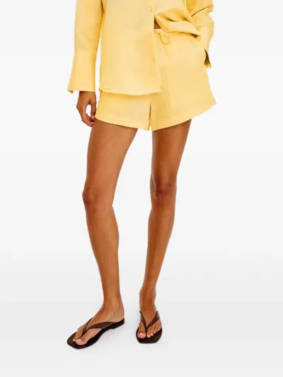 Rails Jenner Drawstring Shorts In Yellow