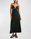 RAILS JESSA CONTRAST-TRIM MAXI DRESS