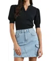 Rails Jewel Top In Black In Black