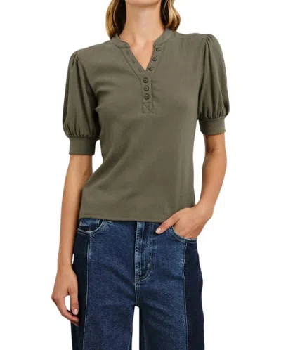 Rails Jewel Top In Olive In Green