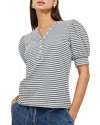 Rails Jewel Striped Top In Ivory Navy
