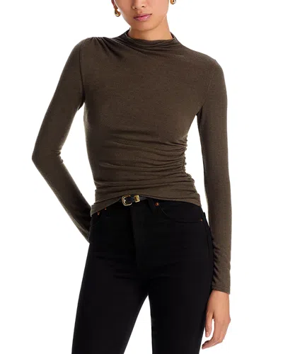 Rails Joelle Mock Neck Top In Green