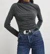 Rails Joelle Mock Neck Top In Pink
