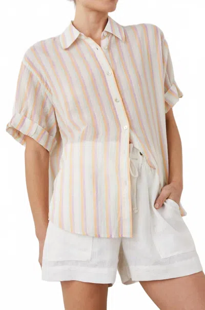 Rails Jojo Shirt In Malta Stripe In Pink