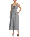 Rails Jordie Midi Dress In Black And White Gingham In Gray