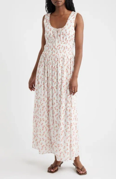 Rails Jordie Floral Cotton Maxi Sundress In White