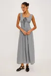 Rails Jordie Midi Dress In Black And White Gingham In Gray
