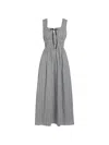 Rails Jordie Midi Dress In Black And White Gingham In White