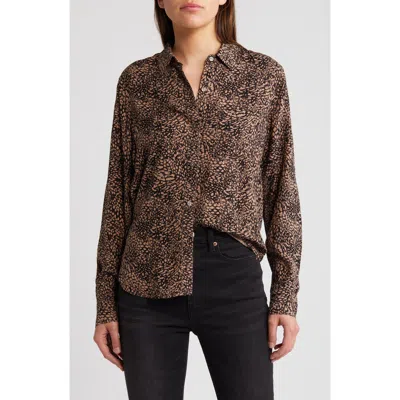 Rails Josephine Animal Print Button-up Shirt In Desert Lynx
