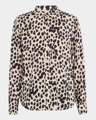 Rails Josephine Button-front Animal Print Shirt In Neutral