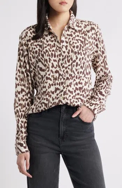 Rails Josephine Jaguar Print Button-up Shirt In Animal Print