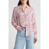 Rails Josephine Leopard Print Button-up Shirt In Pink Static Leopard