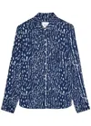 Rails Josephine Patterned Jersey Shirt In Blue