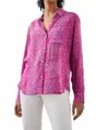 Rails Josephine Shirt In Magenta Cheetah In Multi
