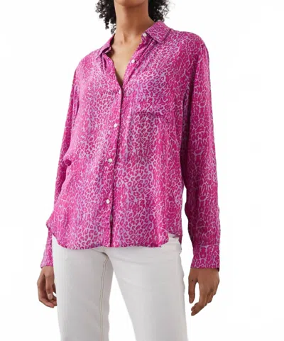 Rails Josephine Shirt In Magenta Cheetah In Multi