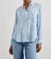 Rails Josephine Top In Aqua Mixed Animals In Multi
