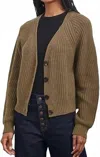 Rails Josie Cardigan Sweater In Olive In Brown
