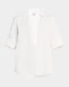 Rails Juda Cotton Poplin Popover Top In White