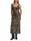 Rails Kailani Sleeveless Satin Midi Dress In Multi