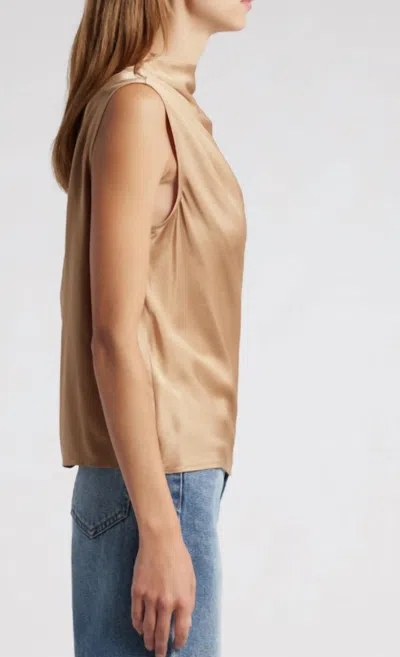 Rails Kaleen Slvls Mock Neck In Camel In Brown
