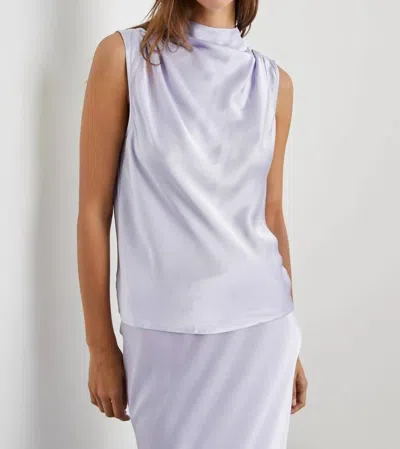 Rails Kaleen Satin Top In Lilac Ice