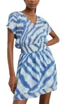 Rails Karla Dress In Blue Watercolor Stripes In Blue