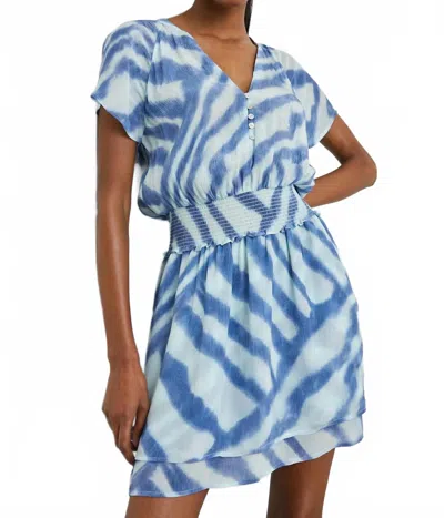 Rails Karla Dress In Blue Watercolor Stripes In Multi