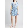 Rails Karla Watercolor Striped Mini Dress In Blue Watercolor Stripes