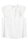 Rails Karysa Flutter-sleeve Blouse In White