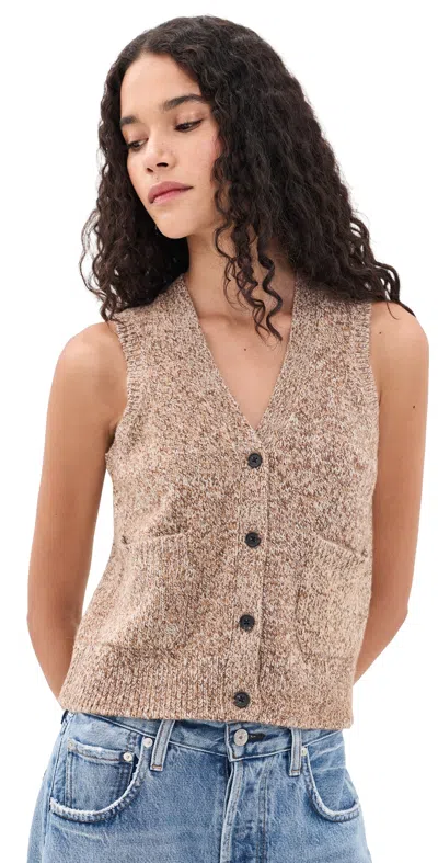 Rails Kasmir Sweater Vest Brown Melange