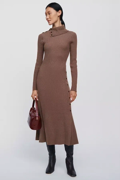Rails Kat Midi Dress In Brown
