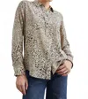 Rails Kate Wild Cat Print Button-up Shirt In Gray