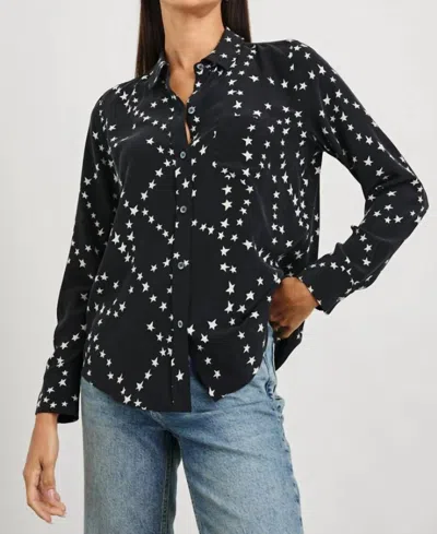 Rails Kate Button Down Shirt In Black Star Chains