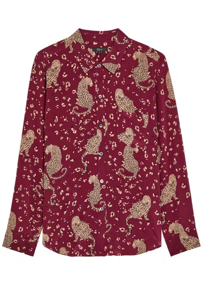 RAILS RAILS KATE LEOPARD-PRINT SILK SHIRT