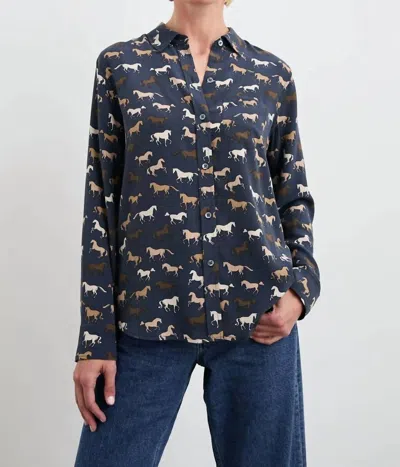 Rails Kate Long Sleeve Shirt In Horses In Multi